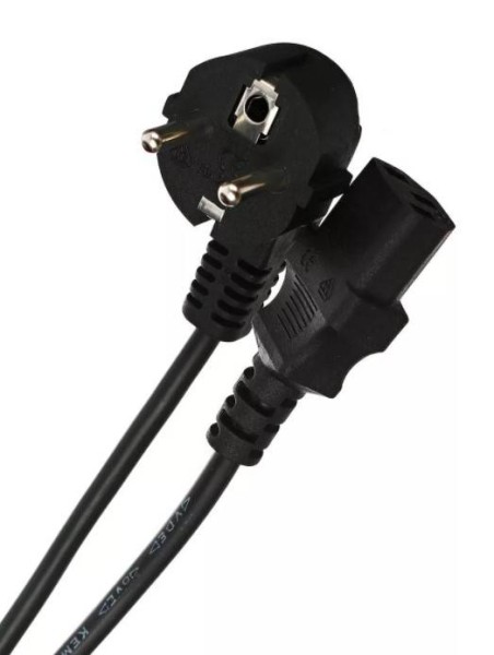 Кабель компьютер-розетка 220V (EURO) <VDE> 3G*0,75mm2 VCOM {CE021-CU} 1,8м