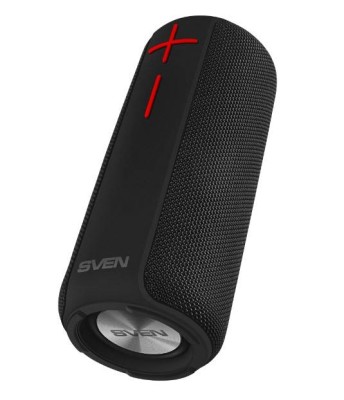 SVEN АС PS-215, черный (12 Вт, Waterproof (IPx6), TWS, Bluetooth, FM, USB, microSD, 2400мА*ч)