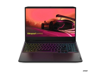 Ноутбук Lenovo Gaming3 15AСH6 15.6" FHD, AMD R5-5600H, 8Gb, 512Gb SSD, NVidia RTX3060 6Gb, no ODD, no OS, черный (82K200