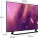 Телевизор ЖК 43" Samsung Crystal UHD 4K Smart TV AU9000 Series 9