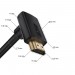 GCR Кабель 2.0m HDMI 2.0, M верхний угол/M верхний угол, черный нейлон, HDR 4:2:2, Ultra HD, 4K 60 fps 60Hz/5K*30Hz, 3D, AUDIO, 18.0 Гбит/с, 28/28 AWG, GCR-53275 Greenconnect HDMI 2.0 - HDMI 2.0 2м черный