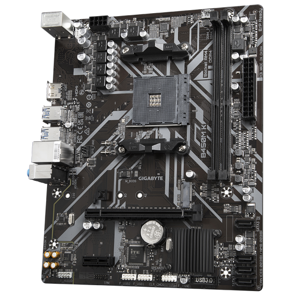Материнская плата GIGABYTE B450M K