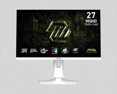МОНИТОР 27" MSI MAG 274QRFW X32 White с поворотом экрана (IPS, 2560x1440, 320Hz, 0.5ms, 178°/178°, 300 cd/m², 1000:1, +2