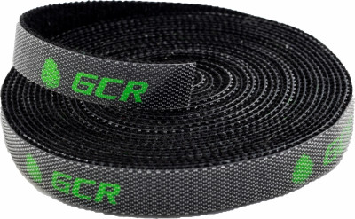 Лента липучка GCR, для стяжки, 1м, черная, GCR-51417 Лента липучка Greenconnect 1м