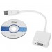 GCR Конвертер-переходник USB 3.0 AM > VGA 15F, белый, GL-U32VGA2 Greenconnect GL-U32VGA2