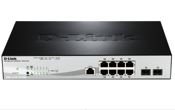 Сетевой коммутатор D-Link DGS-1210-10P/ME/A1A