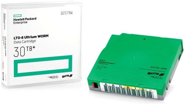 Картридж данных Hewlett-Packard Ultrium LTO8 data cartridge, 30TB WORM