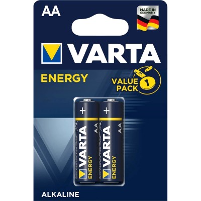 Батарейка Varta ENERGY LR6 AA BL2 Alkaline 1.5V (4106) (2/40/200) (2 шт.) Varta ENERGY LR6 AA (04106229412)