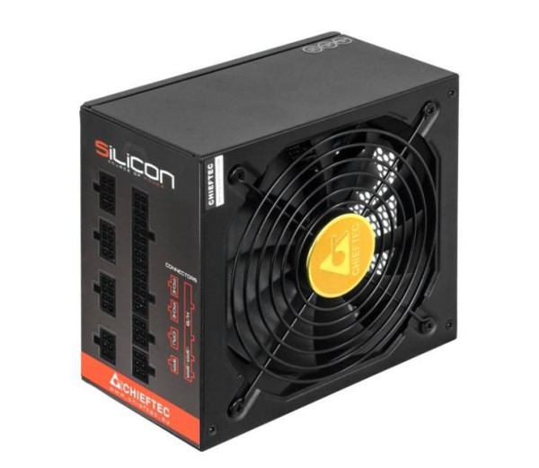 Блок питания Chieftec Silicon SLC-850C <850W, (20+4+8+4+4) pin, 6x(6+2) pin, 9xSATA, 3xMolex, FDD, 14 см, Bronze,  модул