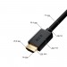 GCR Кабель 2.0m HDMI 2.0, M/M верхний угол, черный нейлон, HDR 4:2:2, Ultra HD, 4K 60 fps 60Hz/5K*30Hz, 3D, AUDIO, 18.0 Гбит/с, 28/28 AWG, GCR-53293 Greenconnect HDMI 2.0 - HDMI 2.0 2 м черный