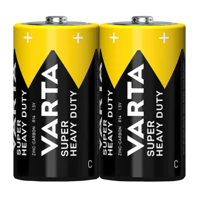 Батарейка Varta SUPERLIFE R14 C Shrink 2 Heavy Duty 1.5V (2014) (2/24/120) VARTA 2014101302