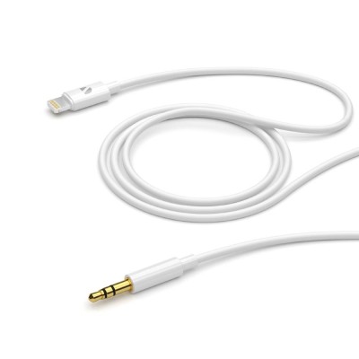 Deppa Аудиокабель 3.5мм (m) - Lightning, MFI, 1.2м, белый