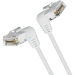 Патч-корд Vention прямой UTP cat.6a, RJ45 угол 90 - 1м. Белый Vention IBOWF