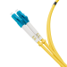Патч-корд оптический, дуплексный, LC-LC, UPC, 0.5 м., OS2, LSZH, жёлтый
