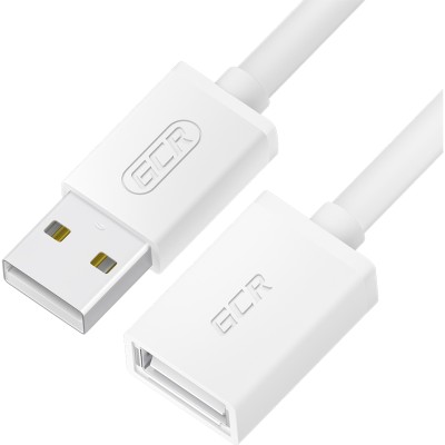 GCR Удлинитель 1.8m USB AM/AF, белый, GCR-51093 Удлинитель Greenconnect 1.8 м (GCR-51093)