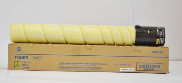 Тонер Konica-Minolta bizhub C224/284/364 желтый TN-321Y (o), емкость 50% от стандарта (A33K25G/A33K25A)