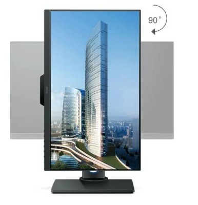 МОНИТОР 25" BenQ PD2500Q Black-Gray с поворотом экрана (IPS, 2560x1440, 4 ms, 178°/178°, 350 cd/m, 20M:1, +HDMI, +DP)