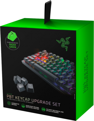 Кейкапы для клавиатуры Razer PBT Keycap Upgrade Set - Razer Green Razer PBT Keycap Upgrade Set, Razer Green