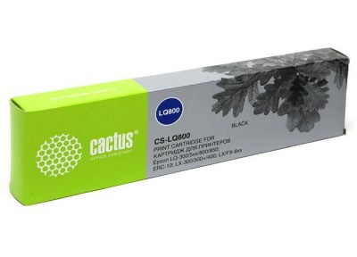 Картридж матричный Cactus (CS-LQ800) для Epson LQ-300/5xx/800/850; ERC-19; LX-300/300+/400; LX/FX-8xx,