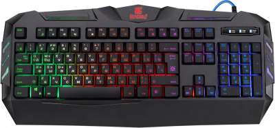 Defender Проводная игровая клавиатура Werewolf GK-120DL RU,RGB подсветка,19 Anti-Ghost Defender Werewolf GK-120DL
