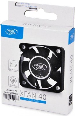 Вентилятор DEEPCOOL XFAN 40 (40мм, 24dB, 4500rpm, 3/4pin) RTL