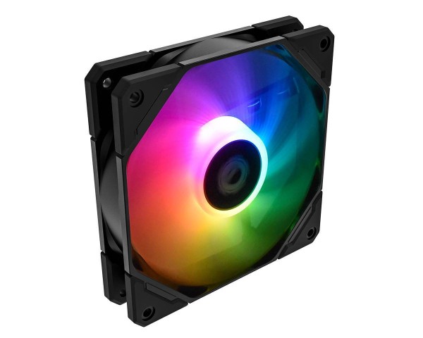Вентилятор ID-Cooling TF-12025-ARGB 120×120×25mm (13.8~30.5dB(A), 500~1500±10%RPM, 4pin(PWM)/3pin 5V(ARGB)) (Ret)