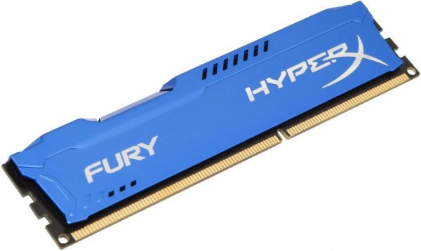 Модуль памяти Kingston 4GB 1600МГц DDR3 CL10 DIMM HyperX FURY Blue 1.5V