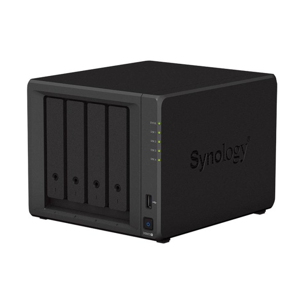 Synology DS923+ Сетевое хранилище 4x2.5"/3.5" SATA HDD/SSD, AMD Ryzen R1600/2x2.6GHz, 4GB DDR4, 2x1 Гбит/с, 2xUSB