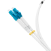 Патч-корд оптический, дуплексный, LC-LC, UPC, 0.5 м., 657A2, LSZH, белый