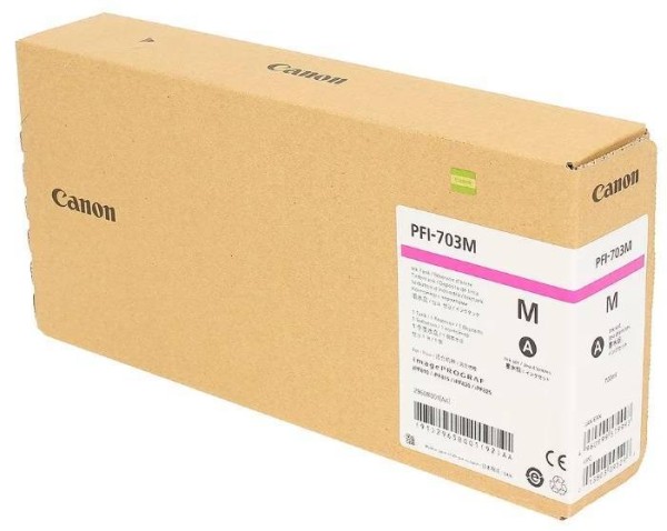 Картридж CANON PFI-703 M пурпурный,  700 мл