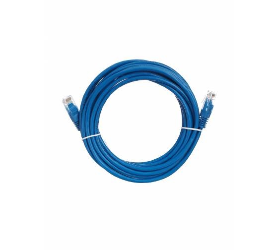 Патчкорд литой Aopen/Qust UTP кат.5е 5м синий <ANP511_5M_B>