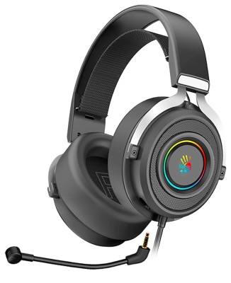 Наушники с микрофоном A4Tech G535 (BLACK+SILVER) USB