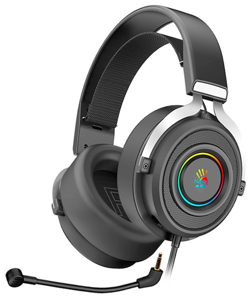 Наушники с микрофоном A4Tech G535 (BLACK+SILVER) USB