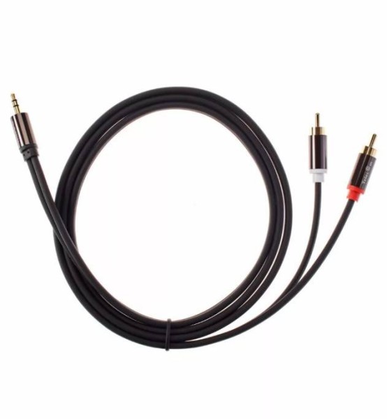 Кабель соединит 3.5 Jack (M) - 2xRCA (M), 1.5м Telecom PRO 