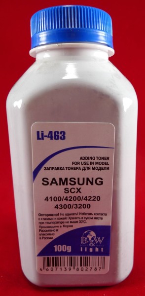 Тонер SAMSUNG ML-216x SCX 320x/340x/4100/4200/4220/4300, SL-M2020/2070 (фл. 100г) B&W Light фас.Россия