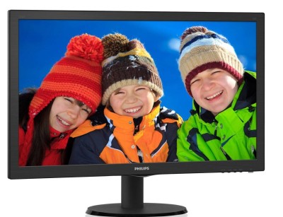 МОНИТОР 23.6" PHILIPS 243V5QHABA/00 Black (MVA, 1920x1080, 8 ms, 178°/178°, 250 cd/m, 10M:1, +DVI, +HDMI, +MM)