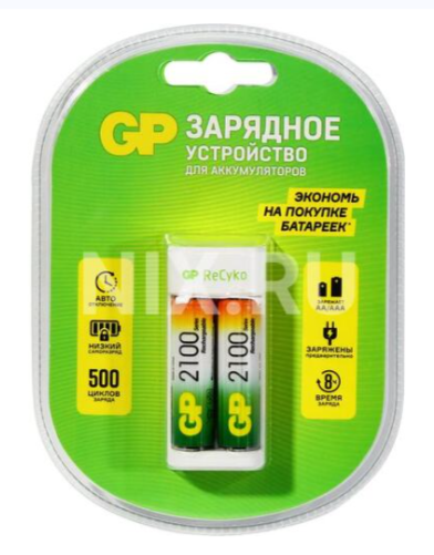 Зарядное устройство E211 для АА и ААА аккумуляторов, GP 4610116225257