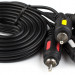 Кабель Audio-Video 1.8 m (3RCA(m), пакет) ATcom 3RCA (m) - 3RCA (m) 1.8 м