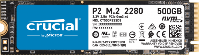 Твердотельный накопитель Crucial P2 CT500P2SSD8