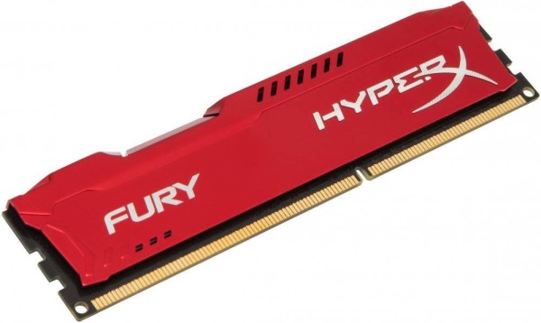 Модуль памяти Kingston 4GB 1600МГц DDR3 CL10 DIMM HyperX FURY Red 1.5V