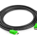 Greenconnect Кабель 0.5m HDMI версия 2.0, HDR 4:2:2, Ultra HD, 4K 60 fps 60Hz/5K*30Hz, 3D, AUDIO, 18.0 Гбит/с, 28/28 AWG, OD7.3mm, тройной экран, черный, зеленые коннекторы, GCR-HM421-0.5m Greenconnect HDMI (m) - HDMI (m) 0.5м