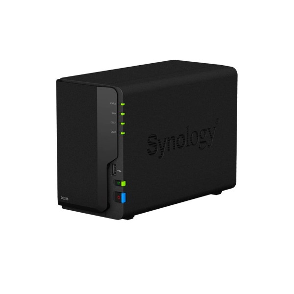 Synology DS223 Сетевое хранилище 2x2.5"/3.5" SATA, RTD1619B/4x1.7GHz, 2GB DDR4, 1x1 Гбит/с, 3xUSB