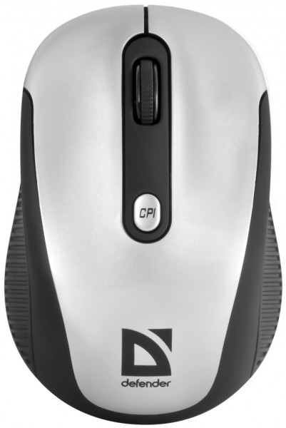 Defender Беспроводная IR-лазерная мышь Optimum MS-125 серый,4 кнопки,1000-2000 dpi USB Defender Optimum MS-125 серый