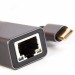 Кабель-переходник USB 3.1 Type-C -->RJ-45 1000Mbps Ethernet, Aluminum Shell, 0.15м VCOM <DU320M> VCOM DU320M