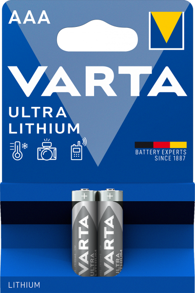 Батарейка Varta ULTRA FR03 AAA BL2 Lithium 1.5V (6103) (2/20/100) (2 шт.) VARTA 06103301402