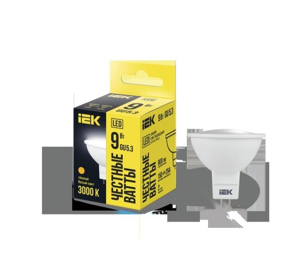 Лампа светодиодная IEK LLE-MR16-9-230-30-GU5