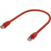 GCR Патч-корд прямой 0.3m UTP кат.6, красный, 24 AWG, ethernet high speed, RJ45, T568B, GCR-52703 Greenconnect GCR-52703