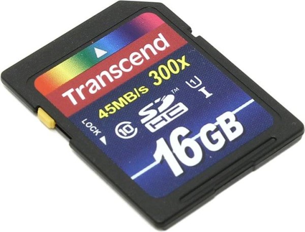 Флеш карта SD 16GB Transcend SDHC Class 10 UHS-1 Premium