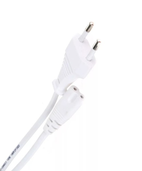 Кабель для аудио-видео техники IEC-320-C7--розетка 220V, 2-pin, 1.8м ,белый