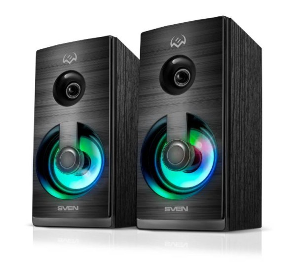 SVEN АС SPS-512, черный (6 Вт, питание USB, подсветка)